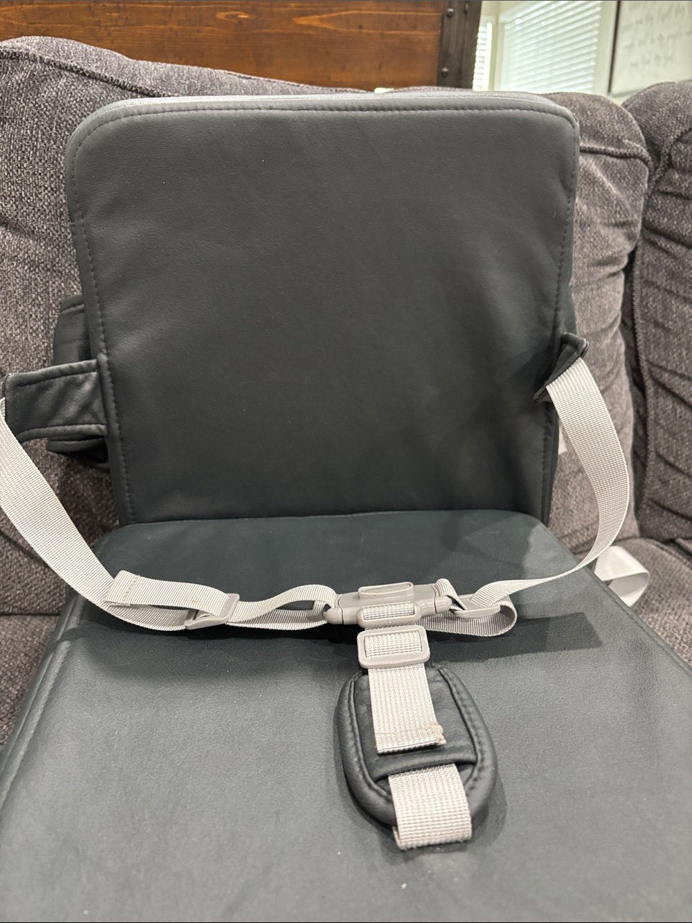 HOMEAL Booster Seat For Kitchen Chair - Dark Grey